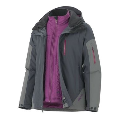 Жіноча куртка 3 в 1 з мембраною Marmot Tamarack Component Jacket, XS - Dark Steel/Gargoyle (MRT 45520.1130-XS)