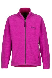 Дитяча флісова кофта з рукавом реглан Marmot Girl's Lassen Fleece Purple Orchid, S (MRT 89240.6646-S)