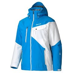 Горнолыжная мужская теплая мембранная куртка Marmot Tower Three Jacket, S - Methyl Blue/White (MRT 71540.2585-S)