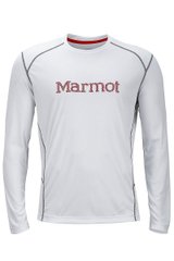 Термофутболка мужская Marmot Windridge With Graphic LS White / Team Red, (MRT 54310.3785-M)