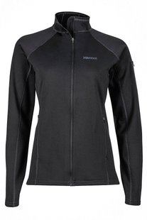 Жіноча флісова кофта з рукавом реглан Marmot Wm's Stretch Fleece Jacket Black, L (MRT 89560.001-L)