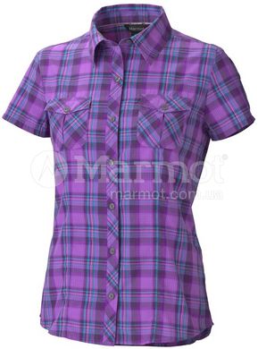 Рубашка женская Marmot Wm's Audrey Plaid SS, XS - Vibrant Purple (MRT 67350.6659-XS)
