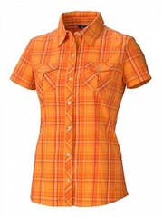 Рубашка женская Marmot Wm's Audrey Plaid SS, XS - Orange (MRT 67350.930-XS)