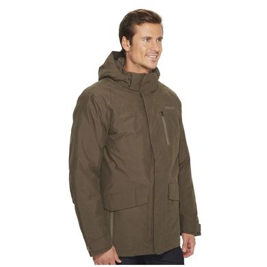Городская мужская теплая мембранная куртка Marmot Yorktown Featherless Jacket, S - Black (MRT 73960.001-S)